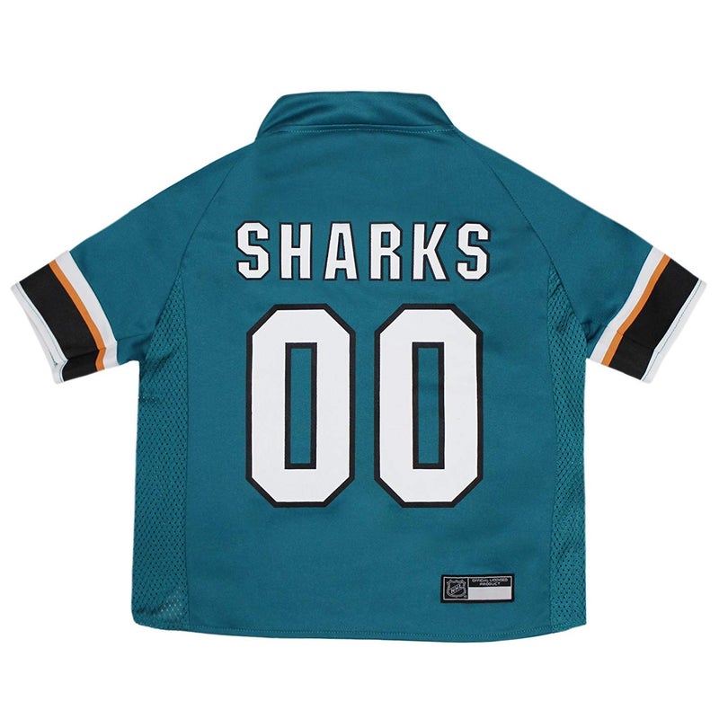Pets First NHL San Jose Sharks Jersey for Dogs & Cats, Medium. - Let Your Pet Be A Real NHL Fan! - Image 1